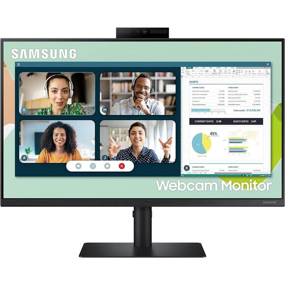 NWT Samsung 24" IPS Monitor w/ Webcam, Speakers, 75Hz, FreeSync, HDMI - Picture 2 of 11